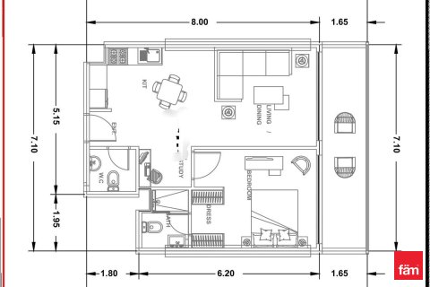 Apartamento para venda em Dubai Sports City, Dubai, EAU 1 quarto, 64.3 m2 № 716045 - foto 12