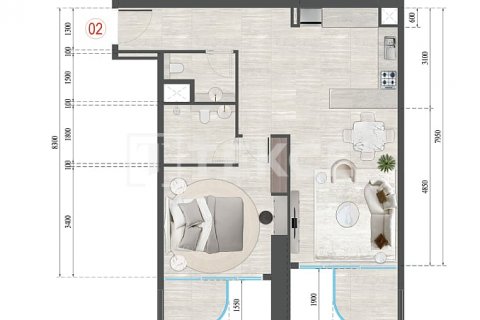 Byt v Jumeirah Village Triangle, Dubai, SAE 2 ložnice, 115 m² Č.: 554954 - fotografie 11