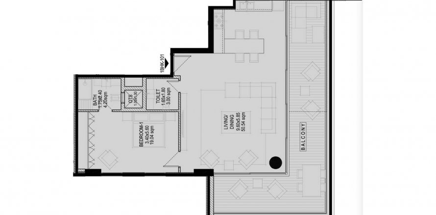 Apartment in Glam Residence in Al Zorah, Ajman, UAE 1 bedroom, 118.69 sq.m. № 575955