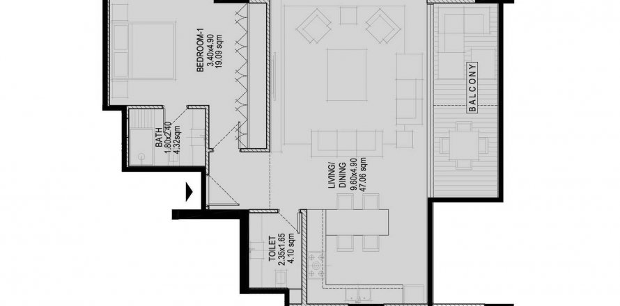Apartment in Glam Residence in Al Zorah, Ajman, UAE 1 bedroom, 95.1 sq.m. № 575957