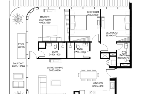 Dzīvoklis Dubaijā, AAE 2 istabas, 95 m2 Nr. 690079 - attēls 6