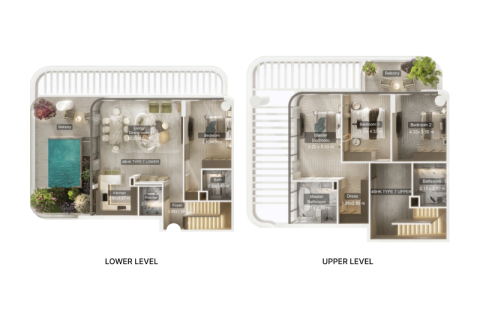 Dubai, संयुक्त अरब अमीरात में अपार्टमेंट, 1 बेडरूम, 71 वर्ग मीटर, संख्या 690075 - फ़ोटो 10