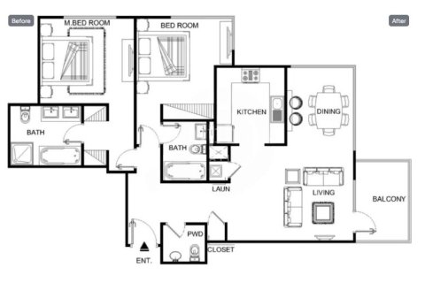 Apartemen di Downtown Dubai (Downtown Burj Dubai), UEA 2 kamar tidur, 114.32085762 m2 nomor 651188 - foto 16
