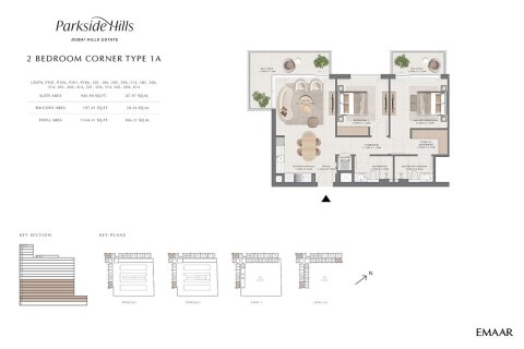 Apartmen di Dubai Hills Estate, UAE 2 bilik tidur, 106 meter persegi № 704670 - foto 7