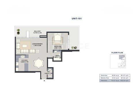 Müüa korter asukohaga Jumeirah Village Circle, Dubai, AÜE: 1 magamistoaga, 55 m² Nr 730803 - pilt 24