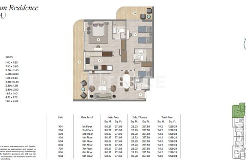 Apartman u gradu Falcon City of Wonders, Dubai, UAE 1 spavaća soba, 65 m2 Br. 730800 - Slika 25