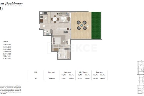 Apartman u gradu Falcon City of Wonders, Dubai, UAE 1 spavaća soba, 65 m2 Br. 730800 - Slika 23