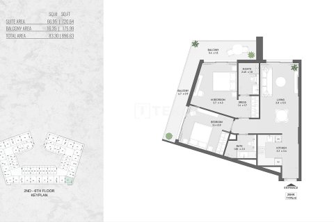 Wohnung zum Verkauf in Al Warsan, Dubai, VAE 1 Schlafzimmer, 64 m2 Nr. 730805 - Foto 27