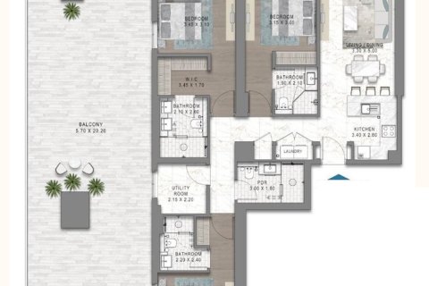 Apartman u Maritime City, Dubai, UAE 1 spavaća soba, 75 m2 Br. 704465 - fotografija 29