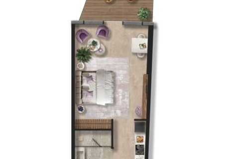 Lägenhet till försäljning i Al Marjan Island, Ras Al Khaimah, UAE 1 rum, 54 kvm Nr. 704460 - fotografi 26