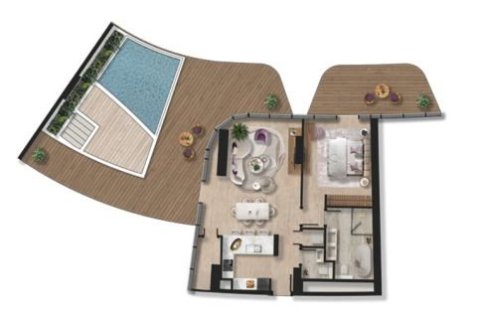 Lägenhet till försäljning i Al Marjan Island, Ras Al Khaimah, UAE 1 rum, 54 kvm Nr. 704460 - fotografi 27