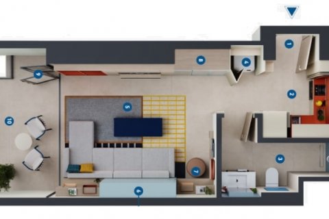 Wohnung zum Verkauf in Dubai Marina, Dubai, VAE 1 Zimmer, 42.74  m2 Nr. 578251 - Foto 2