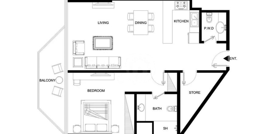 Huoneisto Sea La Vie Al Reem Island, Abu Dhabi, Arabiemiraatit 1 makuuhuone, 70.8 m2 № 760634