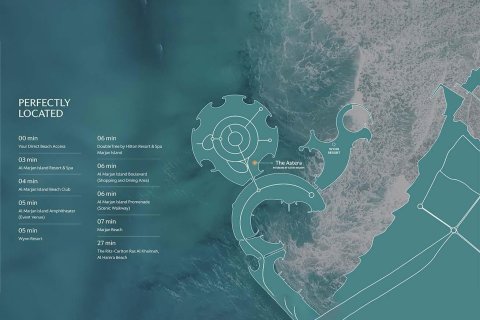 Lägenhet till försäljning i Al Marjan Island, Ras Al Khaimah, UAE 2 sovrum, 130 kvm Nr. 656692 - fotografi 11