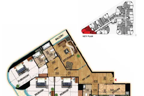 Пәтер Sheikh Maktoum Bin Rashid Street, Аджман, БАӘ-да 3 жатын бөлмелер, 210 м² № 657839 - фото 3