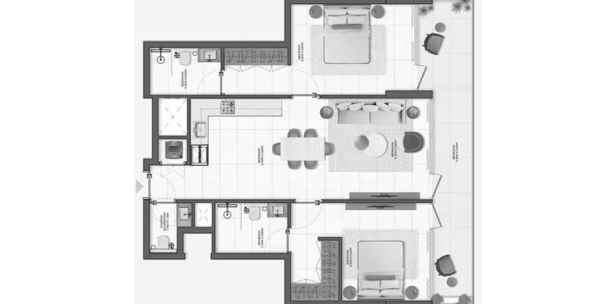 Пәтер Derby Heights by AMIS, Meydan, Дубай, БАӘ-да 2 жатын бөлмелер, 98.11 м² № 716010