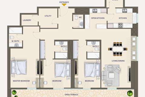 Apartment in Nexara Tower by 7th Key in Jumeirah Village Circle, Dubai, UAE 1 bedroom, 61 sq.m. № 728580 - photo 18
