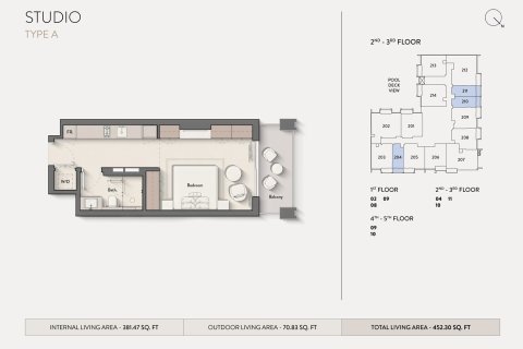 Apartment in HILLMONT RESIDENCES in Jumeirah Village Circle, Dubai, UAE 1 room, 42 sq.m. № 728582 - photo 11