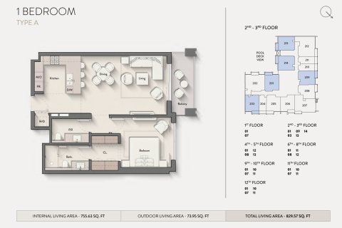 Apartment in HILLMONT RESIDENCES in Jumeirah Village Circle, Dubai, UAE 1 room, 42 sq.m. № 728582 - photo 12