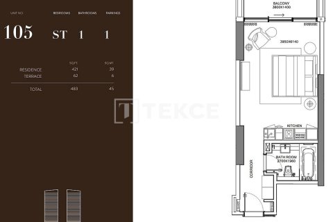 Business Bay, Dubai, संयुक्त अरब अमीरात में अपार्टमेंट, 1 कमरा, 49 वर्ग मीटर, संख्या 595240 - फ़ोटो 16
