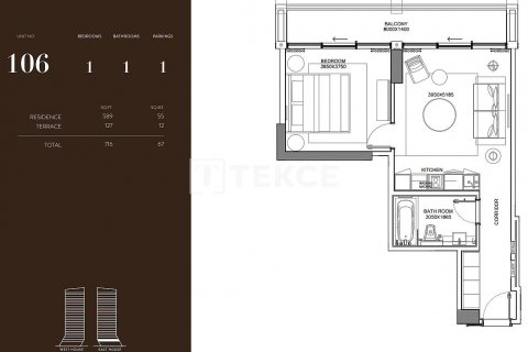 Business Bay, Dubai, संयुक्त अरब अमीरात में अपार्टमेंट, 1 कमरा, 49 वर्ग मीटर, संख्या 595240 - फ़ोटो 17
