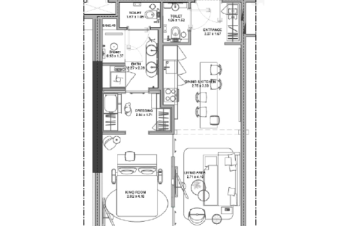 Business Bay, Dubai, संयुक्त अरब अमीरात में अपार्टमेंट, 1 कमरा, 44 वर्ग मीटर, संख्या 689774 - फ़ोटो 3