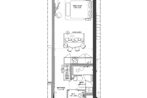 Business Bay, Dubai, संयुक्त अरब अमीरात में अपार्टमेंट, 1 कमरा, 44 वर्ग मीटर, संख्या 689774 - फ़ोटो 5
