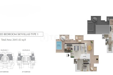 Apartament de vânzare în Jumeirah Village Triangle, Dubai, EAU 2 dormitoare, 96 mp.  №722015 - poză 22