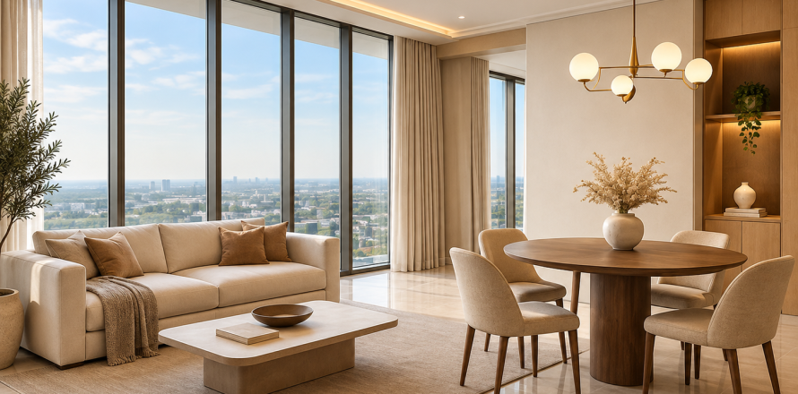 آپارتمان در Dubai ، امارات متحده عربی 1 خوابه ، 74 متر مربع.  شماره 766123