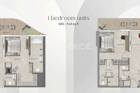 Apartman u gradu Dubai, UAE 1 spavaća soba, 64 m2 Br. 690786 - Slika 26