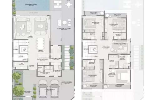 Vila v Jumeirah Golf Estates, Dubai, SAE 3 spálne, 324 m2 č. 704431 - Fotografia 17
