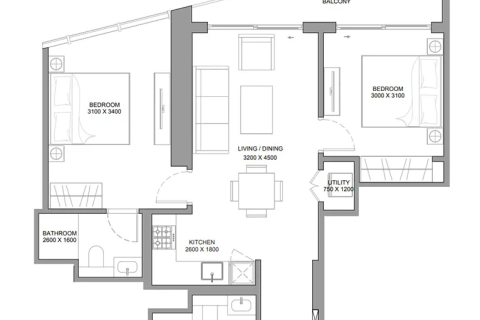 Lägenhet till försäljning i Dubai, UAE 1 sovrum, 48 kvm Nr. 704437 - fotografi 16