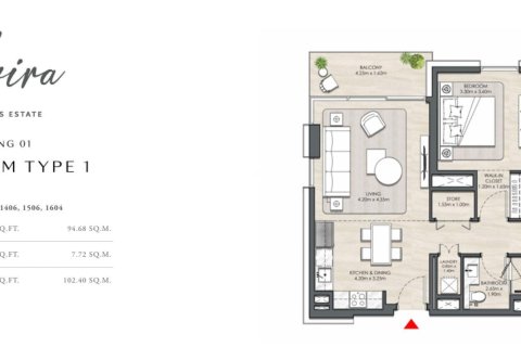 Appartement te koop in Dubai Hills Estate, Dubai, VAE 2 slaapkamers, 102 vr.m., nr 682423 - foto 21