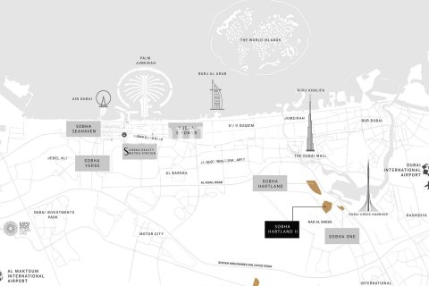 Huoneisto Dubai, Arabiemiraatit 1 makuuhuone, 56.6708 m2 № 707334