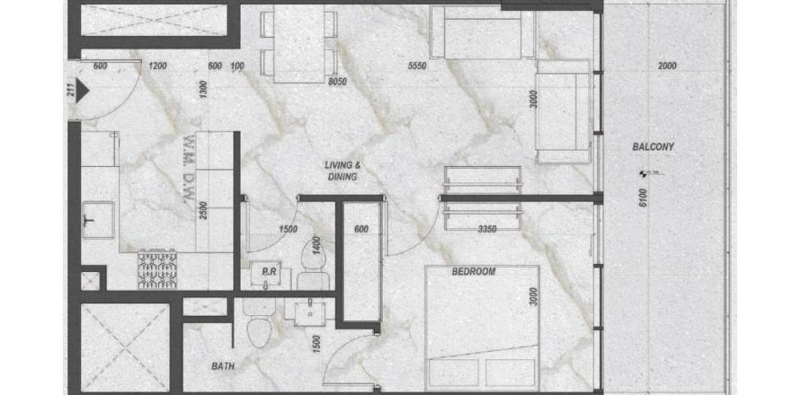 International City、Dubai、UAEにあるマンション 1ベッドルーム、66.02 m2 No657158