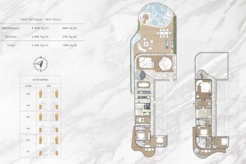 Penthouse lakás itt: Palm Jumeirah, Dubai, EAE, 4 hálószoba, 507 m², azonosító: 704574 - fénykép 8