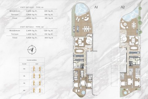 Penthouse lakás itt: Palm Jumeirah, Dubai, EAE, 4 hálószoba, 507 m², azonosító: 704574 - fénykép 9
