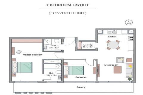 Lakás itt: Jumeirah Village Circle, Dubai, EAE, 1 hálószoba, 106.00232300 m², azonosító: 739703 - fénykép 7