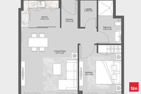 Dubai, संयुक्त अरब अमीरात में अपार्टमेंट, 1 बेडरूम, 61.7 वर्ग मीटर, संख्या 655733 - फ़ोटो 12