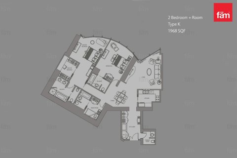 Пәтер Даунтаун Дубай (Даунтаун Бурдж Дубай), БАӘ-да 2 жатын бөлмелер, 182.8 м² № 696669 - фото 28