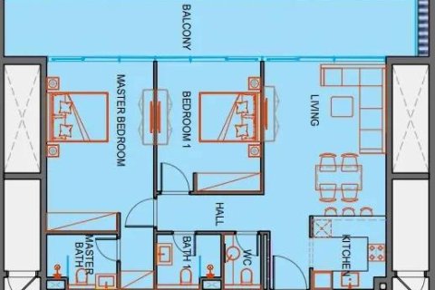 Appartement te koop in Dubai, VAE 2 slaapkamers, 113 vr.m., nr 647087 - foto 12