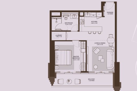 Пәтер Dubai Design District, Дубай, БАӘ-да 1 жатын бөлме, 76.2 м² № 645657 - фото 12