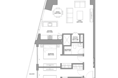 Apartament në Dubai, Emiratet e Bashkuara Arabe 2 dhoma gjumi № 704439 - Foto 14