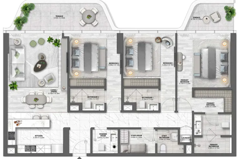 Apartament në Palm Jumeirah, Dubai, Emiratet e Bashkuara Arabe 1 dhomë gjumi, 111 m2. № 704438 - Foto 30
