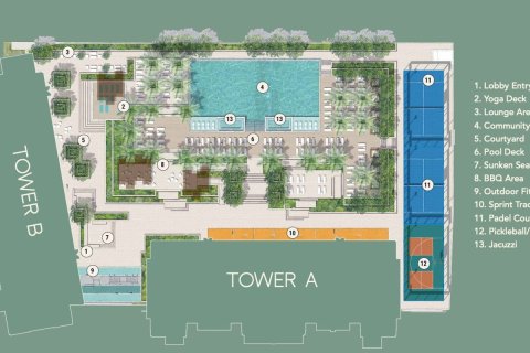 Apartman u gradu Business Bay, Dubai, UAE 1 spavaća soba, 53.3 m2 Br. 695104 - Slika 3