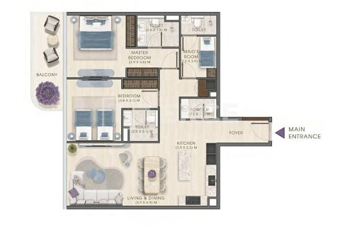 Duplex til salg i Dubai, UAE 4 soveværelser, 286 kvm № 760862 - foto 23