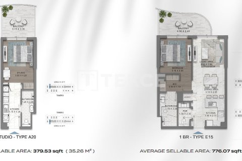 Apartman u gradu Golf City, Dubai, UAE 2 spavaće sobe, 108 m2 Br. 760863 - Slika 24