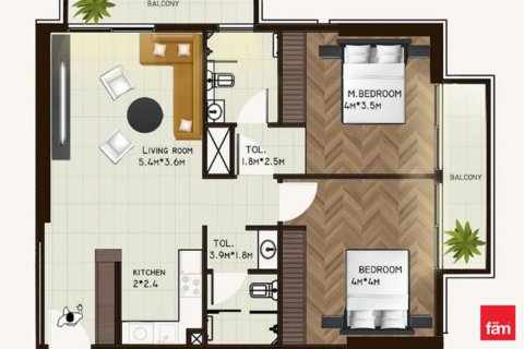Apartman u gradu International City, Dubai, UAE 2 spavaće sobe, 86.4 m2 Br. 647821 - Slika 10