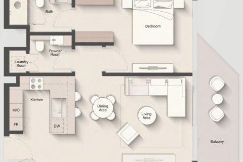 آپارتمان برای فروش در  Jumeirah Islands، Dubai، امارات متحده عربی  1 خوابه ، 76 متر مربع ، شماره 704450 - تصویر 18