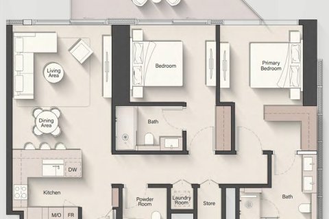 آپارتمان برای فروش در  Jumeirah Islands، Dubai، امارات متحده عربی  1 خوابه ، 76 متر مربع ، شماره 704450 - تصویر 19
